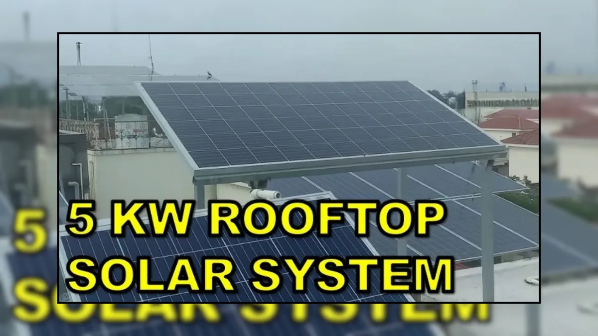 5 Kw On Grid Solar System